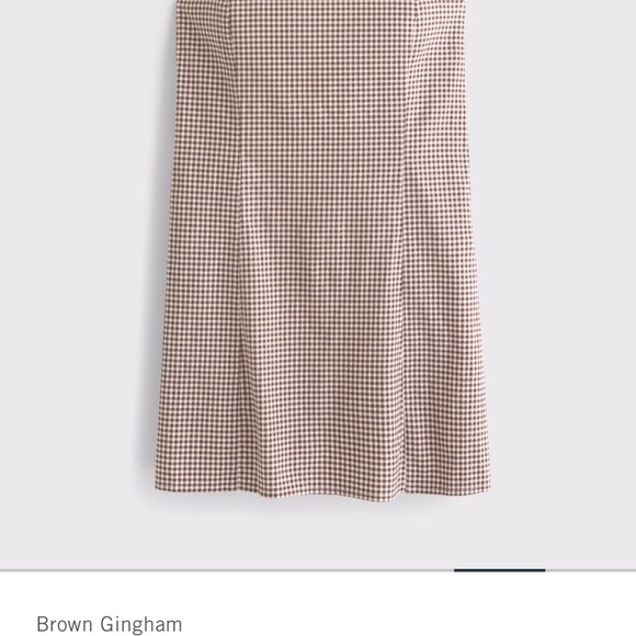Abercrombie & Fitch Brown Checkered Mini Dress - Picture 3 of 4